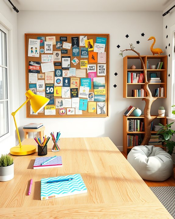 playful workspace organization ideas