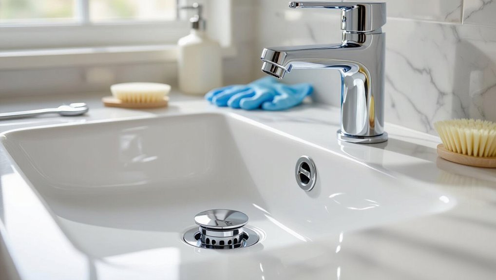 pop up drain mechanism details