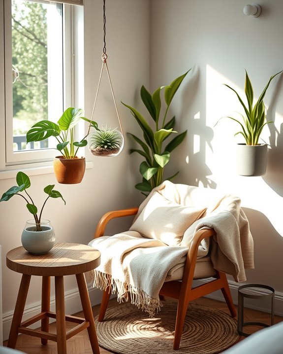 potted plants enhance tranquility