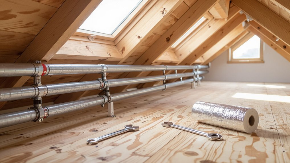 prevent attic pipe freeze