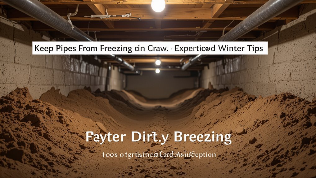 prevent crawlspace pipe freezing