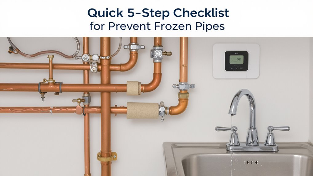 prevent frozen pipe damage