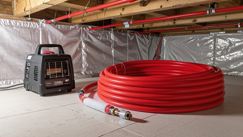 prevent pex pipes freezing