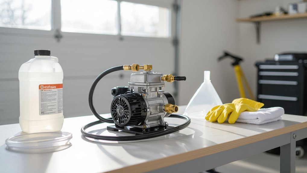 prevent pump freeze damage