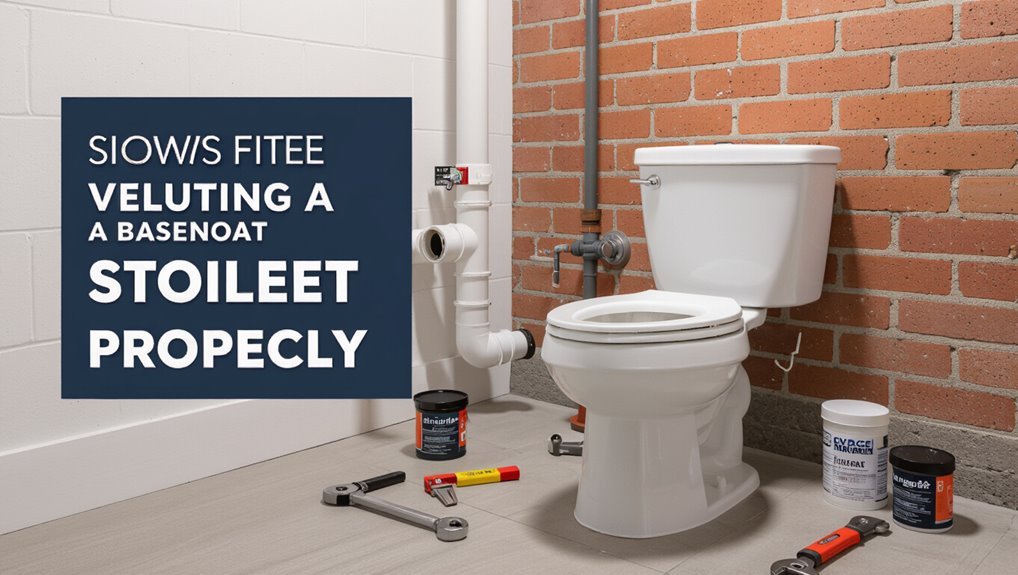 proper basement toilet venting