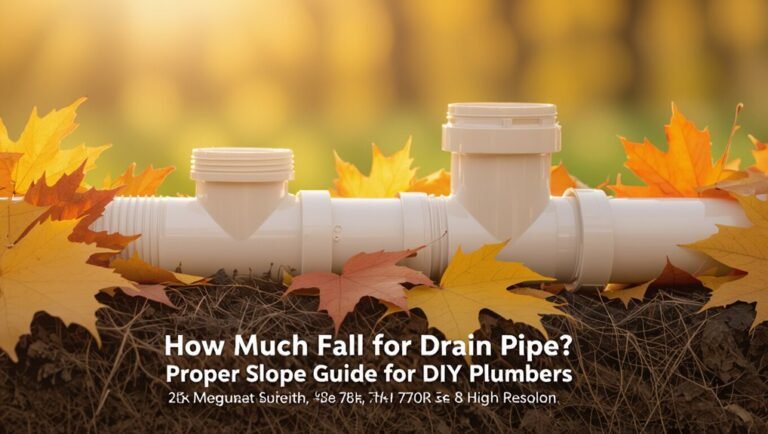proper drain pipe slope