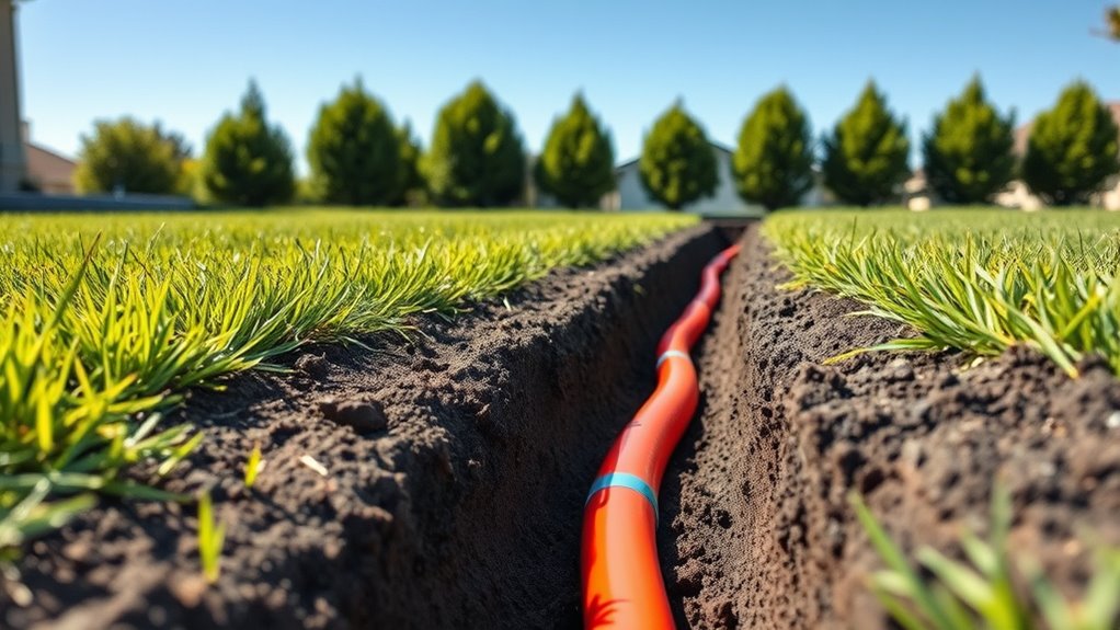 proper pex pipe burial