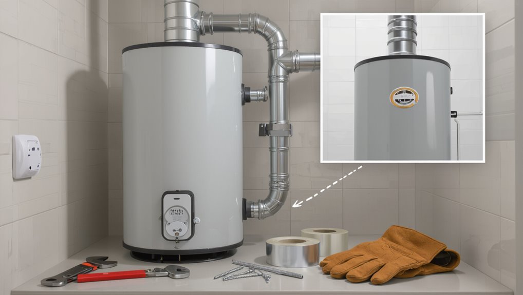 proper water heater venting