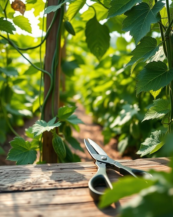 pruning enhances cucumber yield