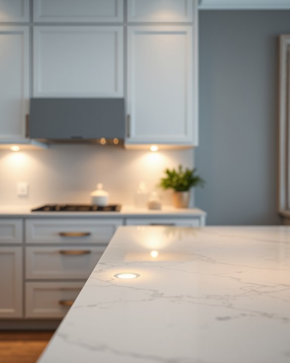 puck lights enhance kitchen ambiance
