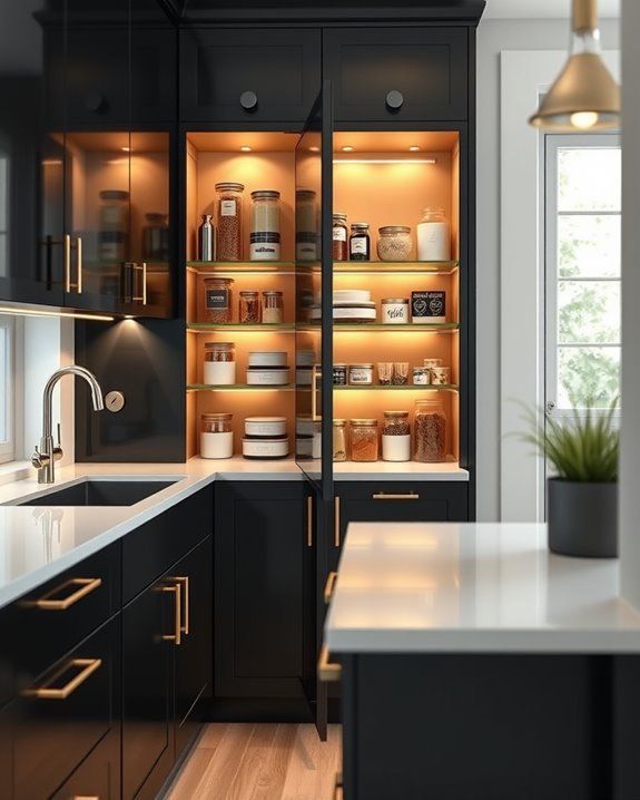 pull out pantry for organization