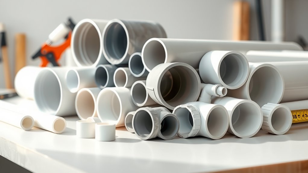 pvc pipe types and sizes