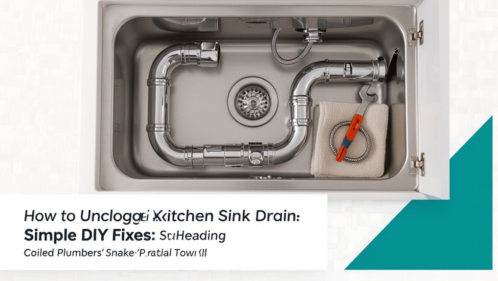 quick diy kitchen drain unclogging