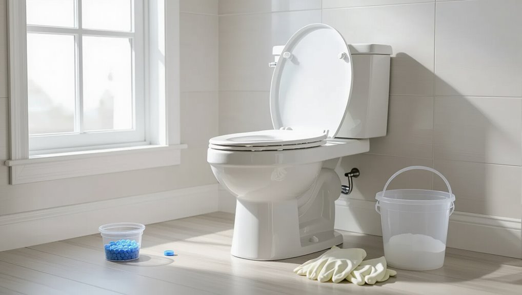 quick toilet leak check