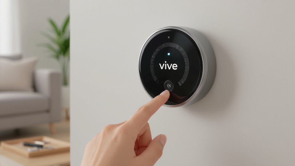 quick vive thermostat reset