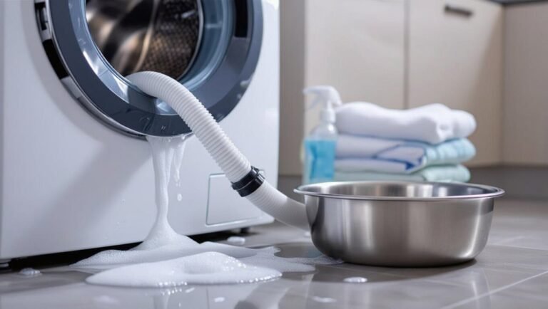 quick washing machine drain cleaning