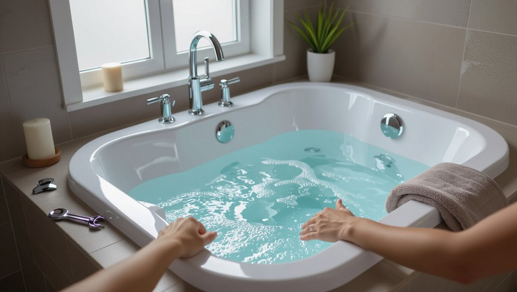 quickly disable jacuzzi tub