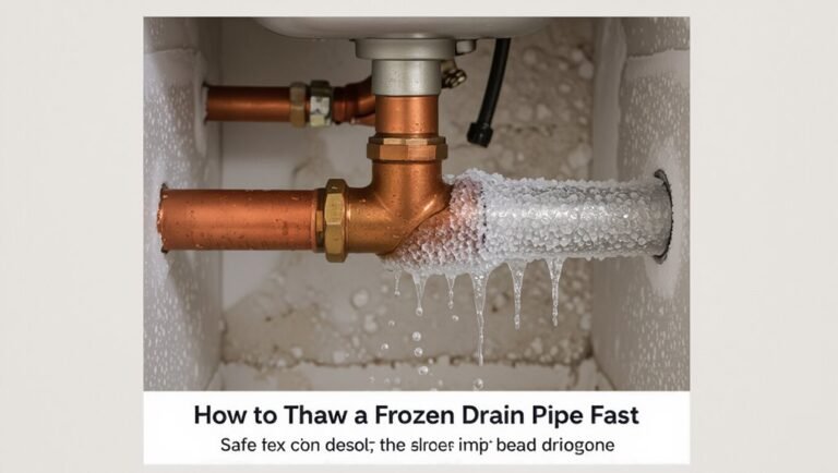 quickly thaw frozen drainpipe safely