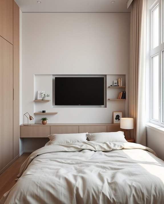 recessed tv wall design