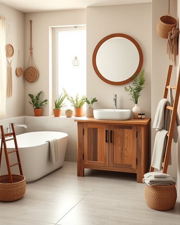 reclaimed wood bathroom design