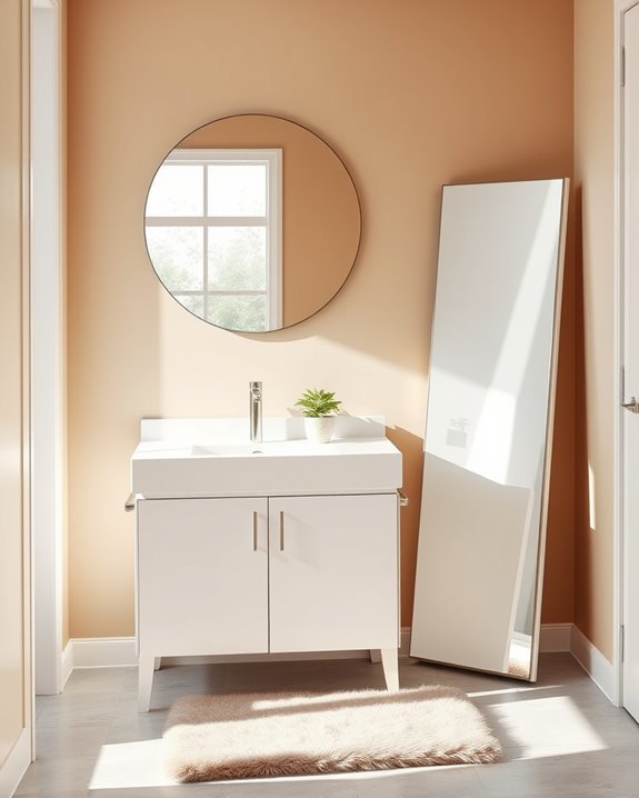 reflective surfaces enhance brightness