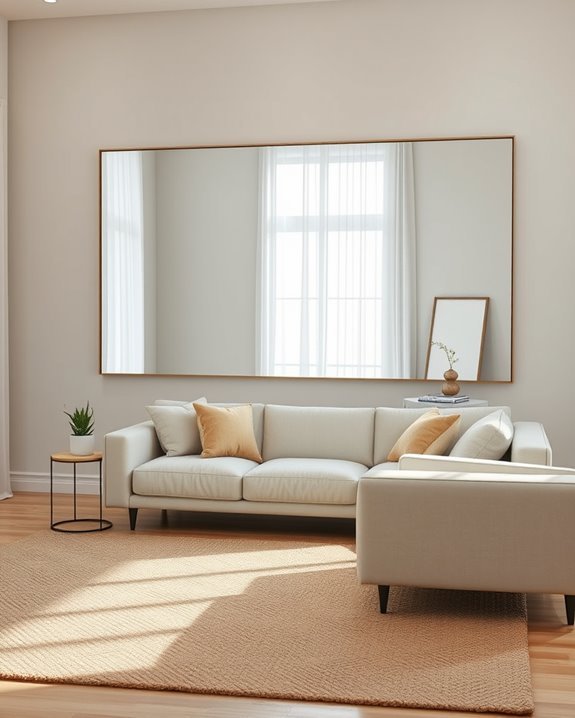 reflective surfaces expand spaces