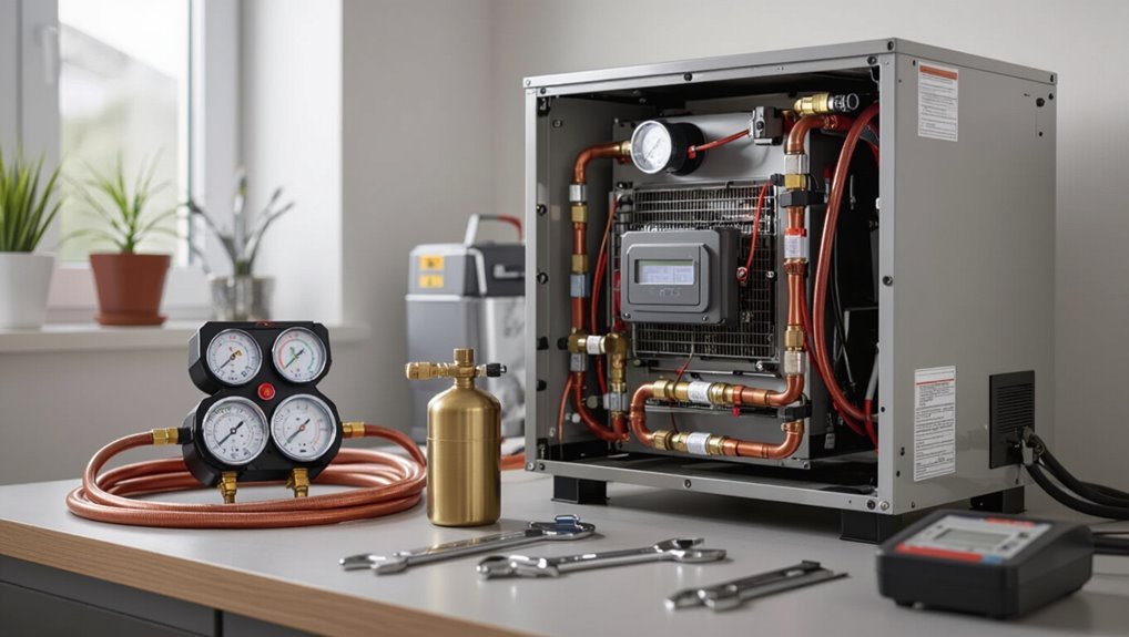 refrigerant charging for heat pumps