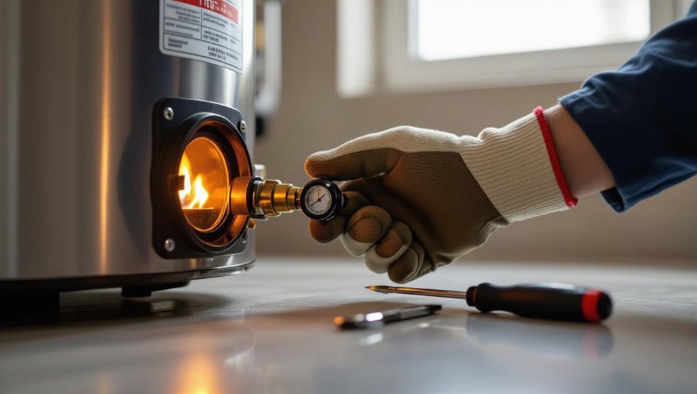 relight gas water heater safely