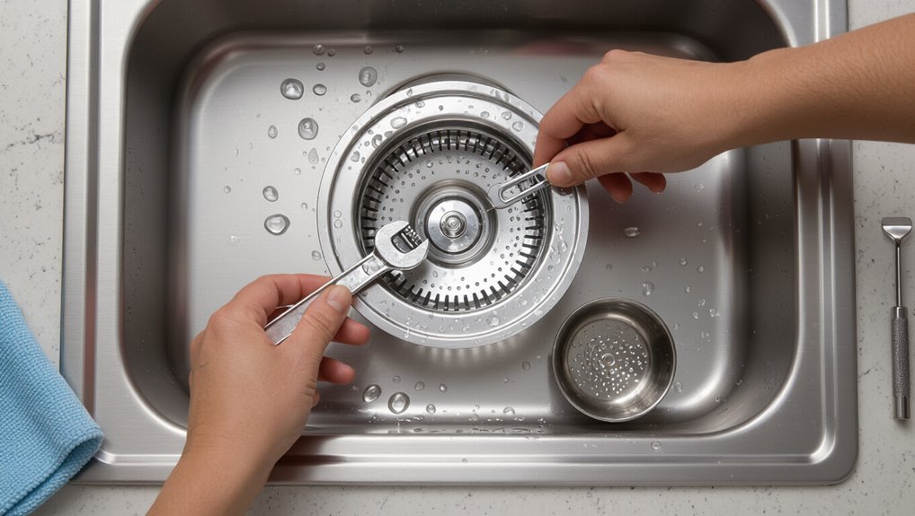 remove blanco sink strainer