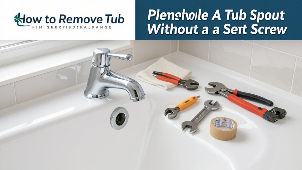 remove tub spout safely
