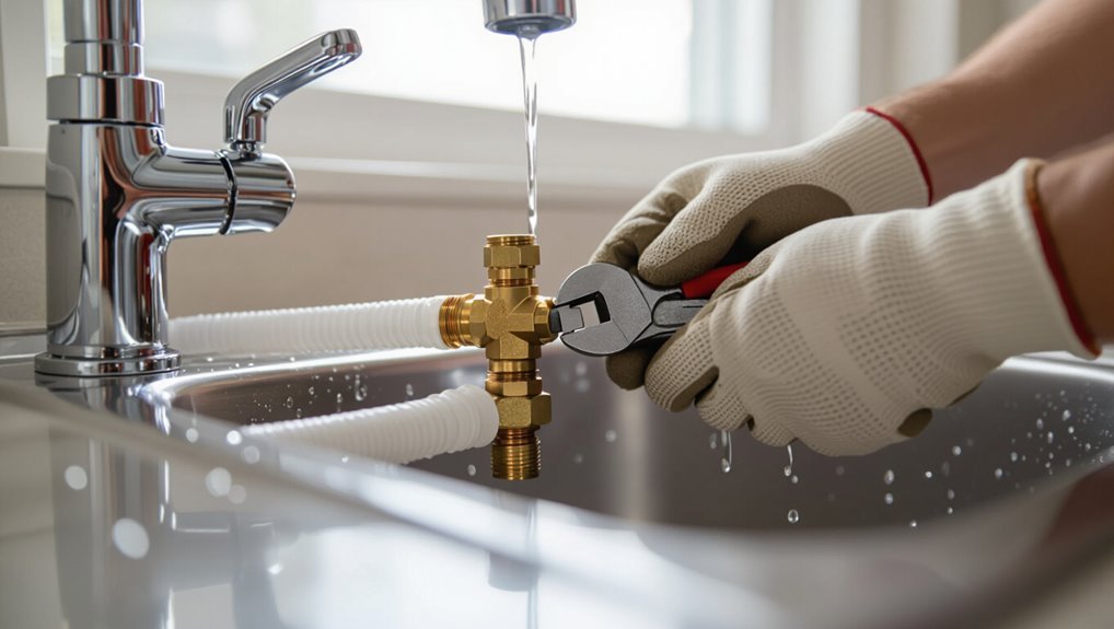 removing pex shut off valve