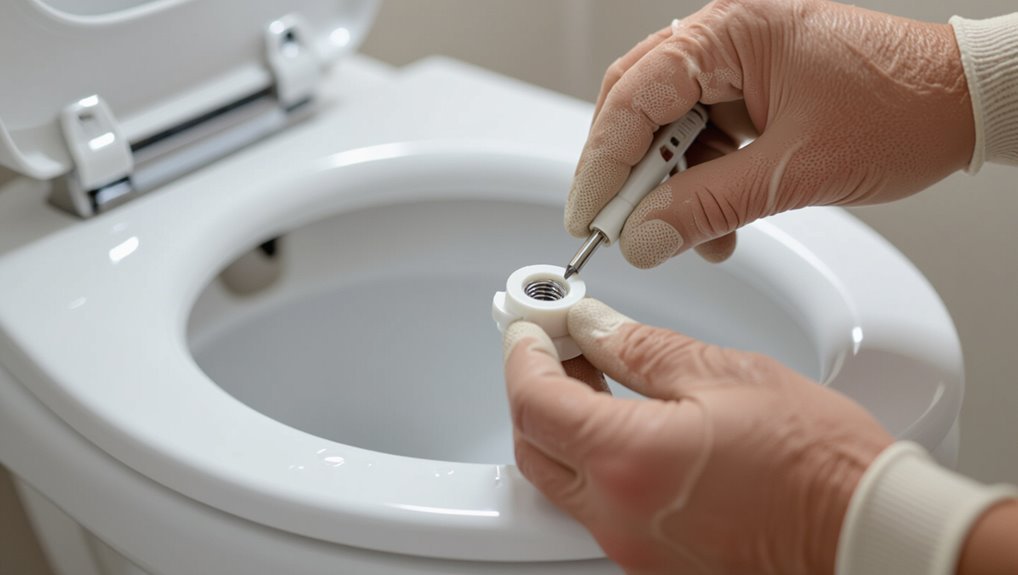 removing seized toilet bolts