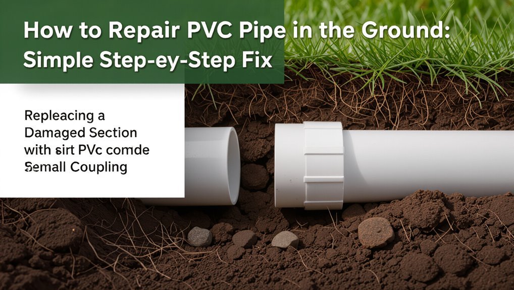 repair buried pvc water pipe