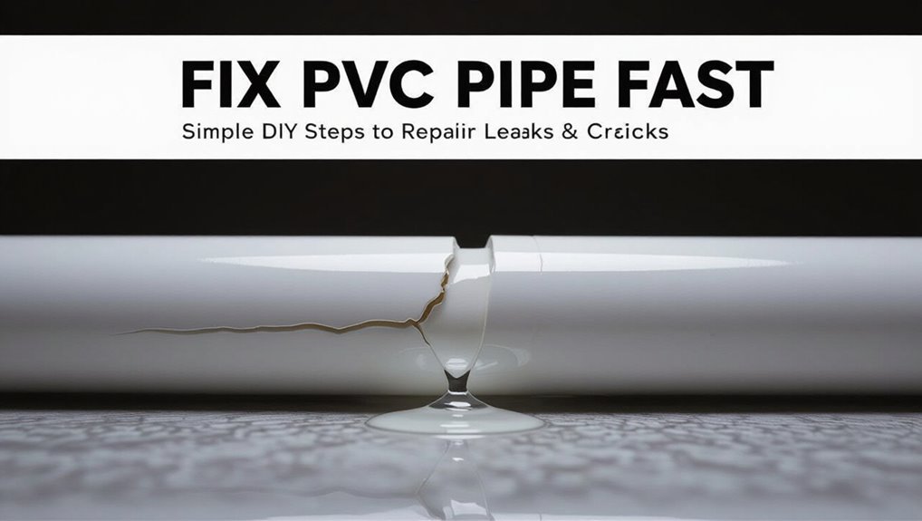 repair leaking pvc pipe
