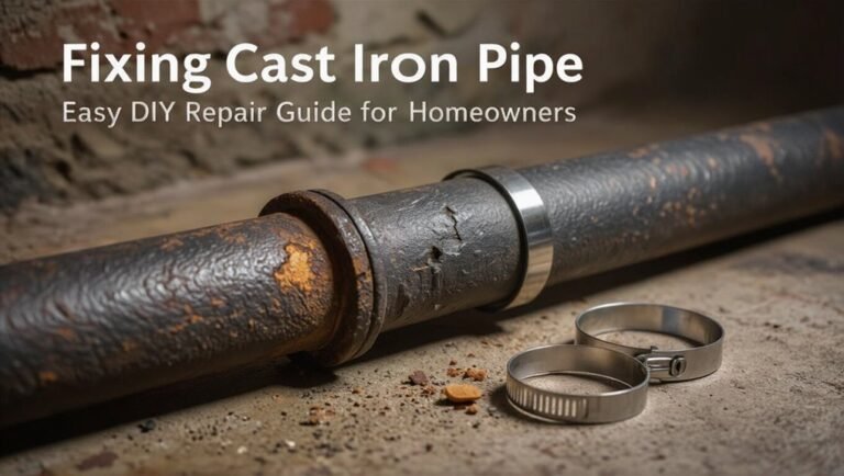 repairing cast iron pipes diy