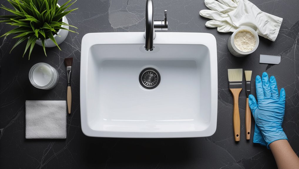 repairing quartz sink damage
