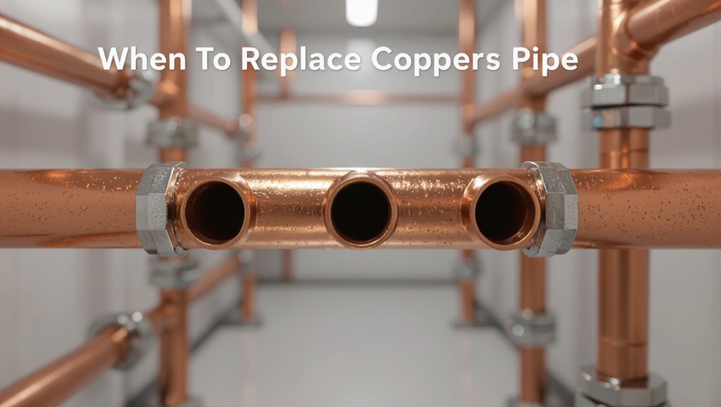 replace aging corroded copper piping