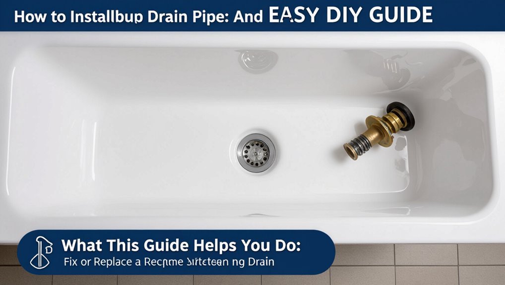 replace and repair bathtub drain