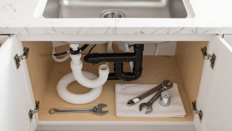 replace bathroom sink drainpipe tutorial