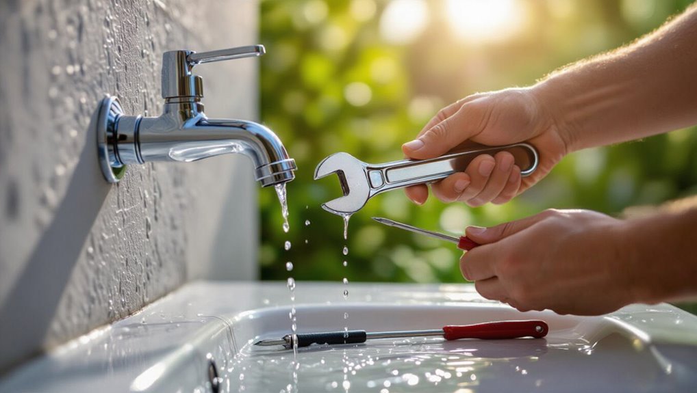 replace outdoor faucet handle