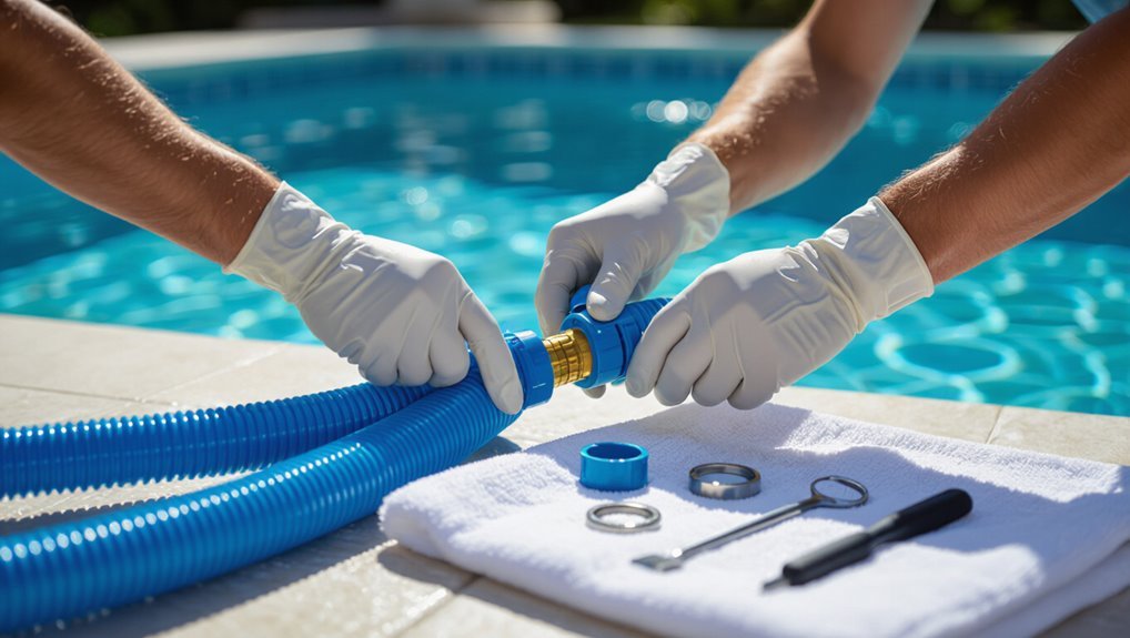 replace pool vacuum connector