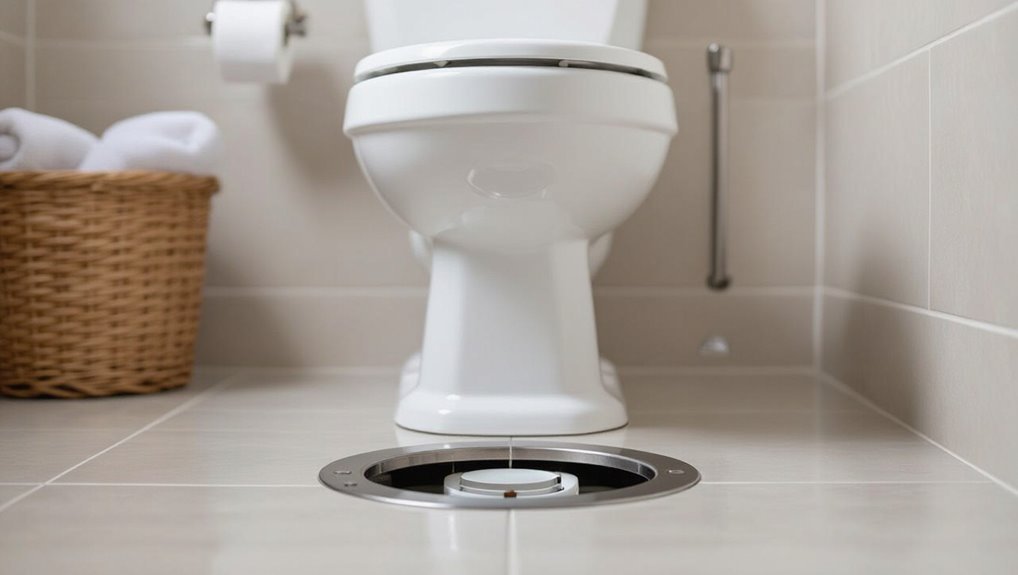 replace severely damaged toilet flange