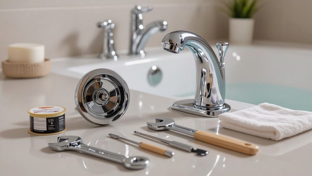 replace tub faucet assembly