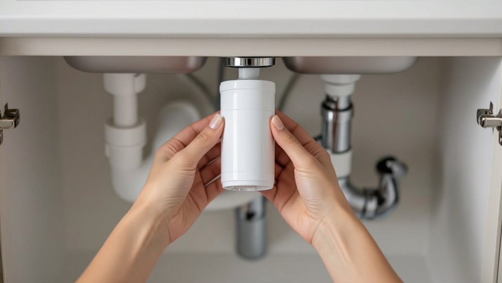 replace under sink water filter