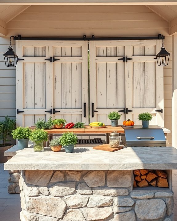 repurposed barn doors charm