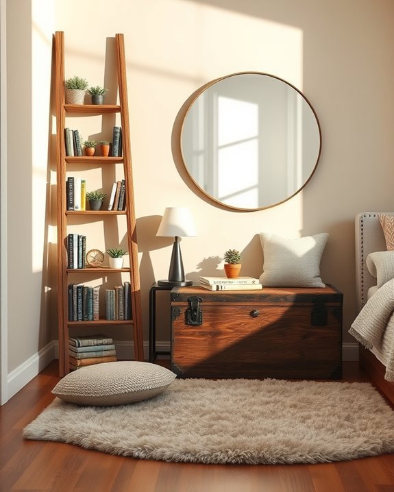 repurposed furniture adds charm