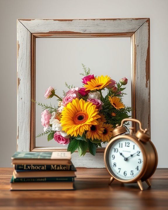 repurposed window frame art