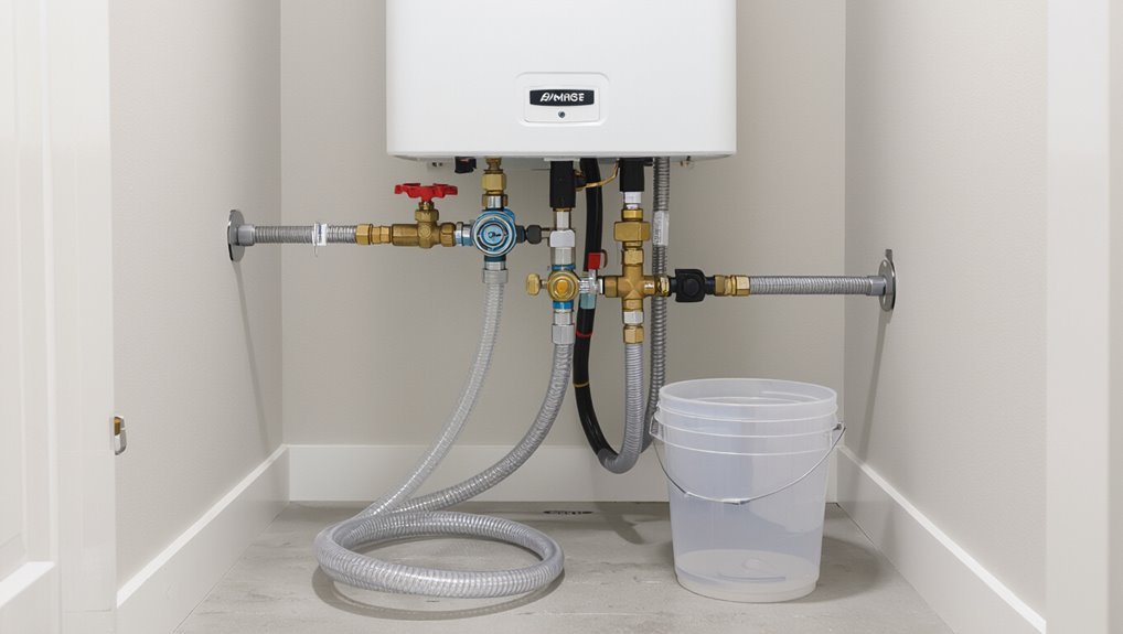 residential tankless water setup