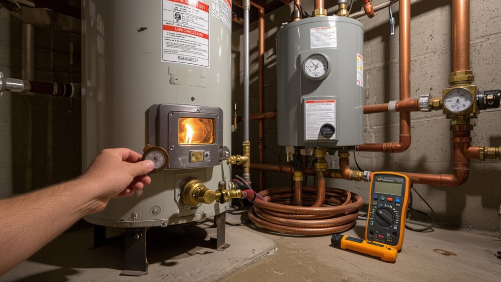 restarting a water heater