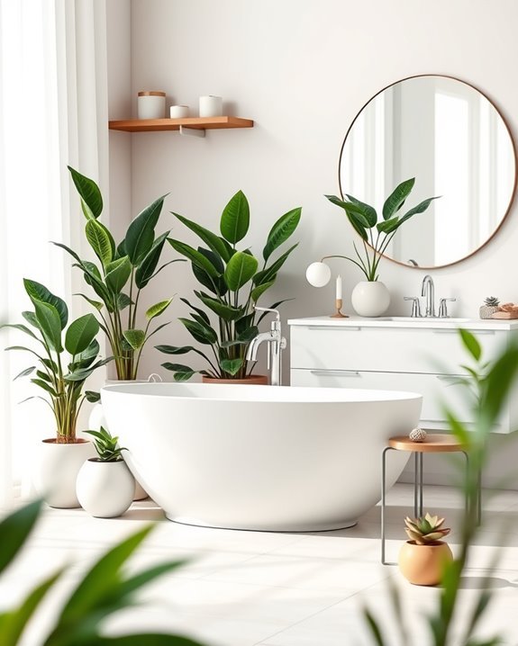 revitalizing bathroom indoor plants